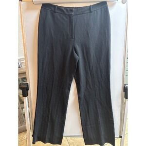Ann Taylor‎ size 10 pinstriped black dress pants